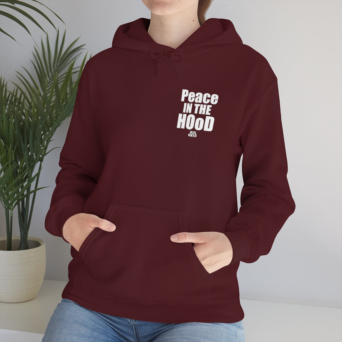 “Peace In The HOoD”  Heavy Blend™ Hooded Sweatshirt