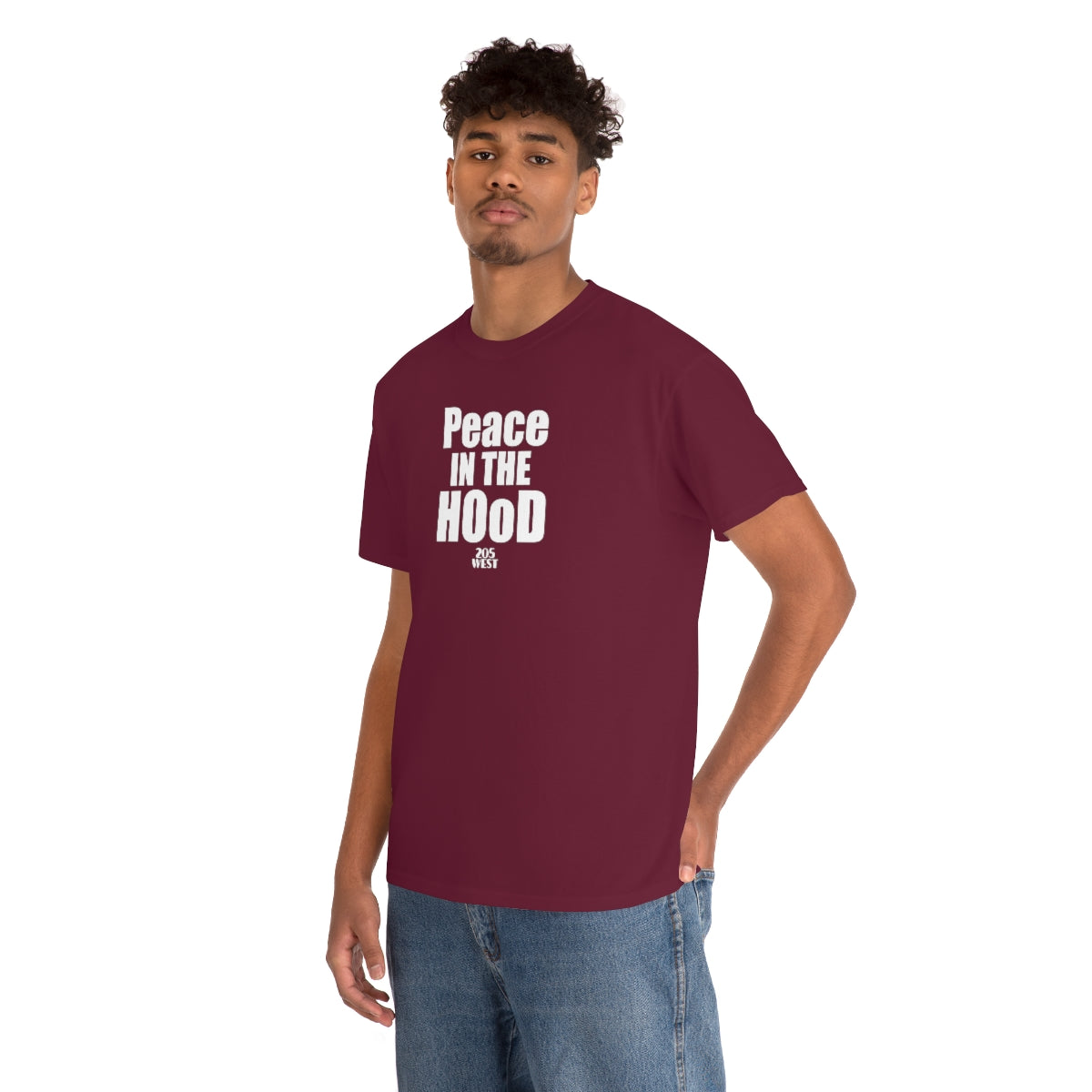 “Peace In The HOoD” Heavy Cotton Tee