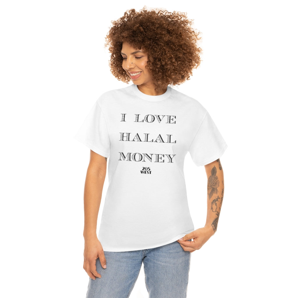 “I LOVE HALAAL MONEY” Heavy Cotton Tee