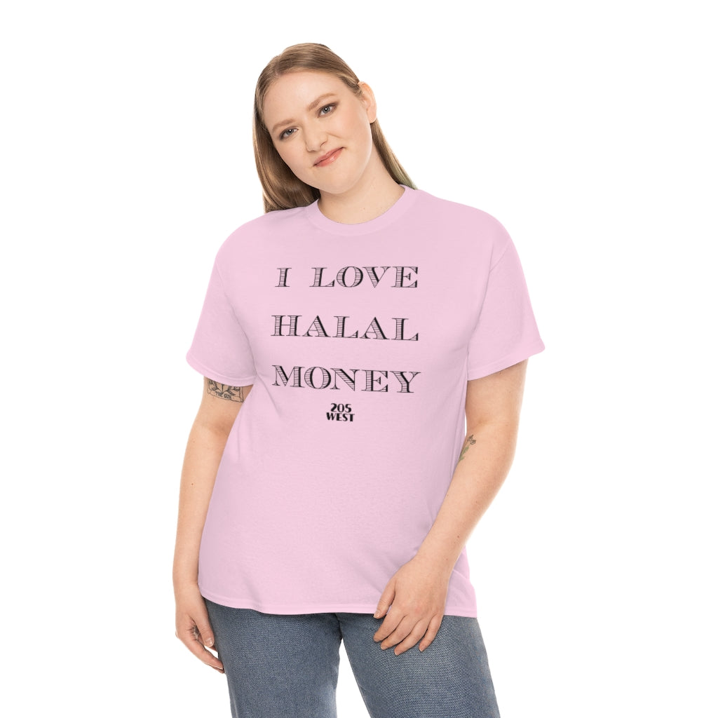“I LOVE HALAAL MONEY” Heavy Cotton Tee