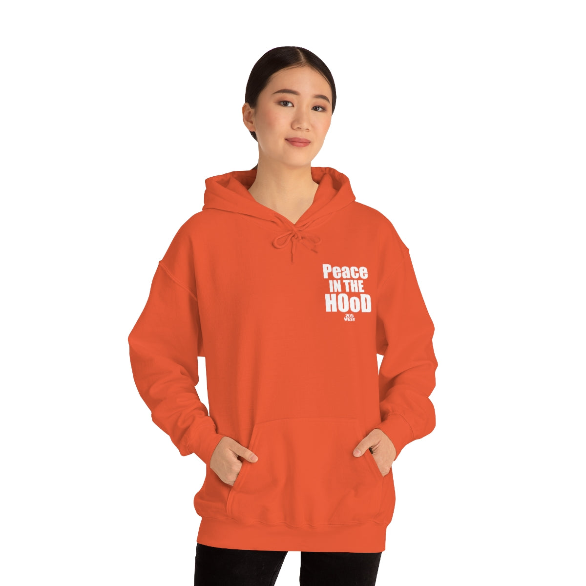 “Peace In The HOoD”  Heavy Blend™ Hooded Sweatshirt