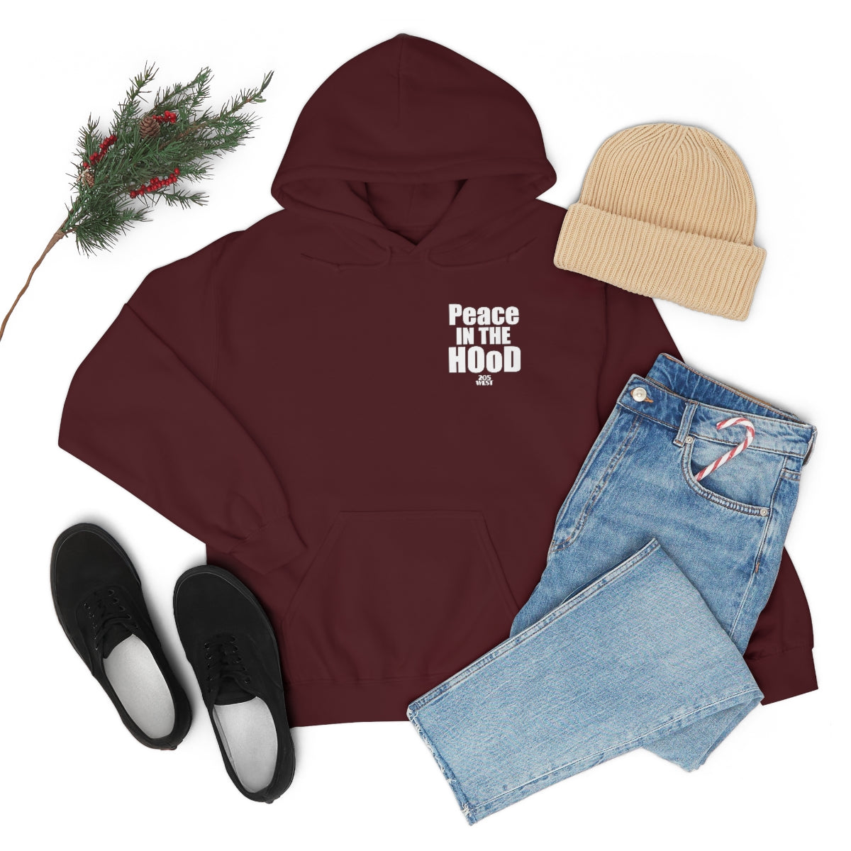 “Peace In The HOoD”  Heavy Blend™ Hooded Sweatshirt