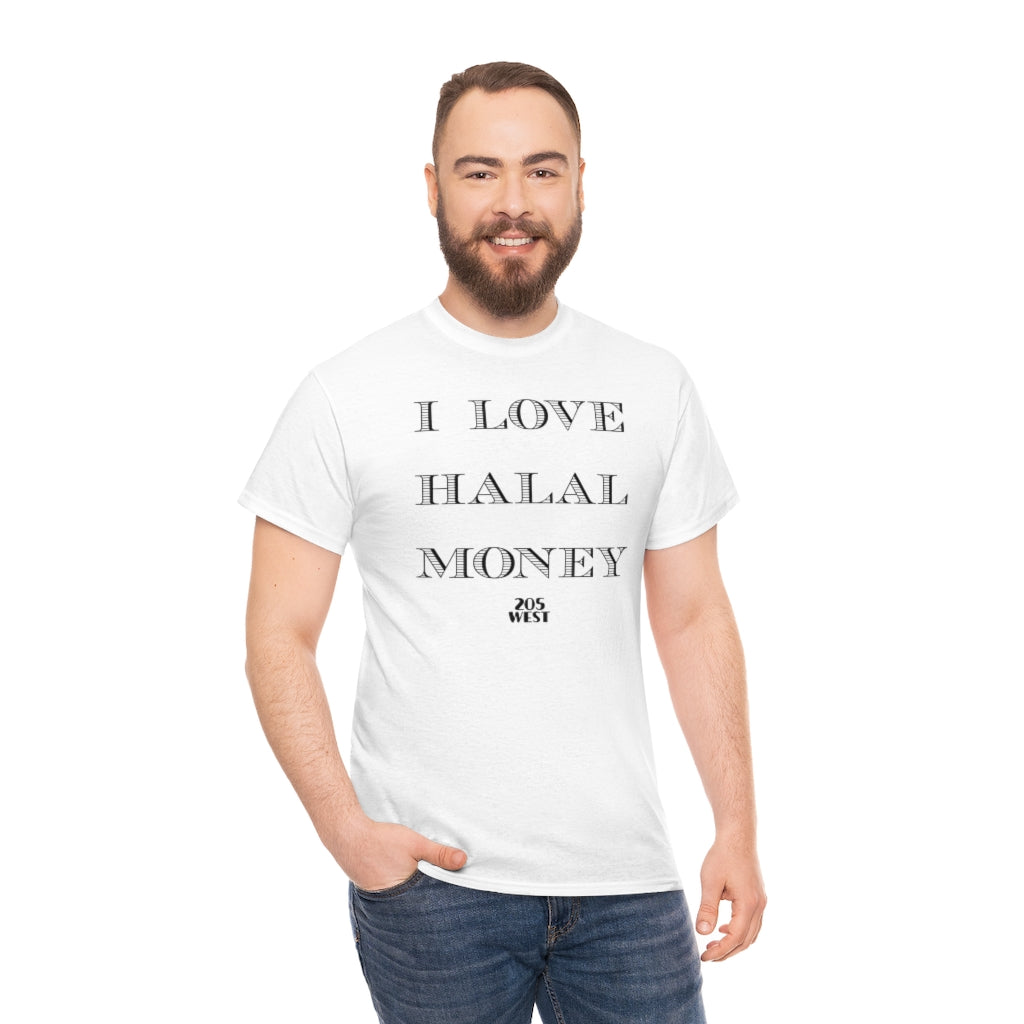 “I LOVE HALAAL MONEY” Heavy Cotton Tee