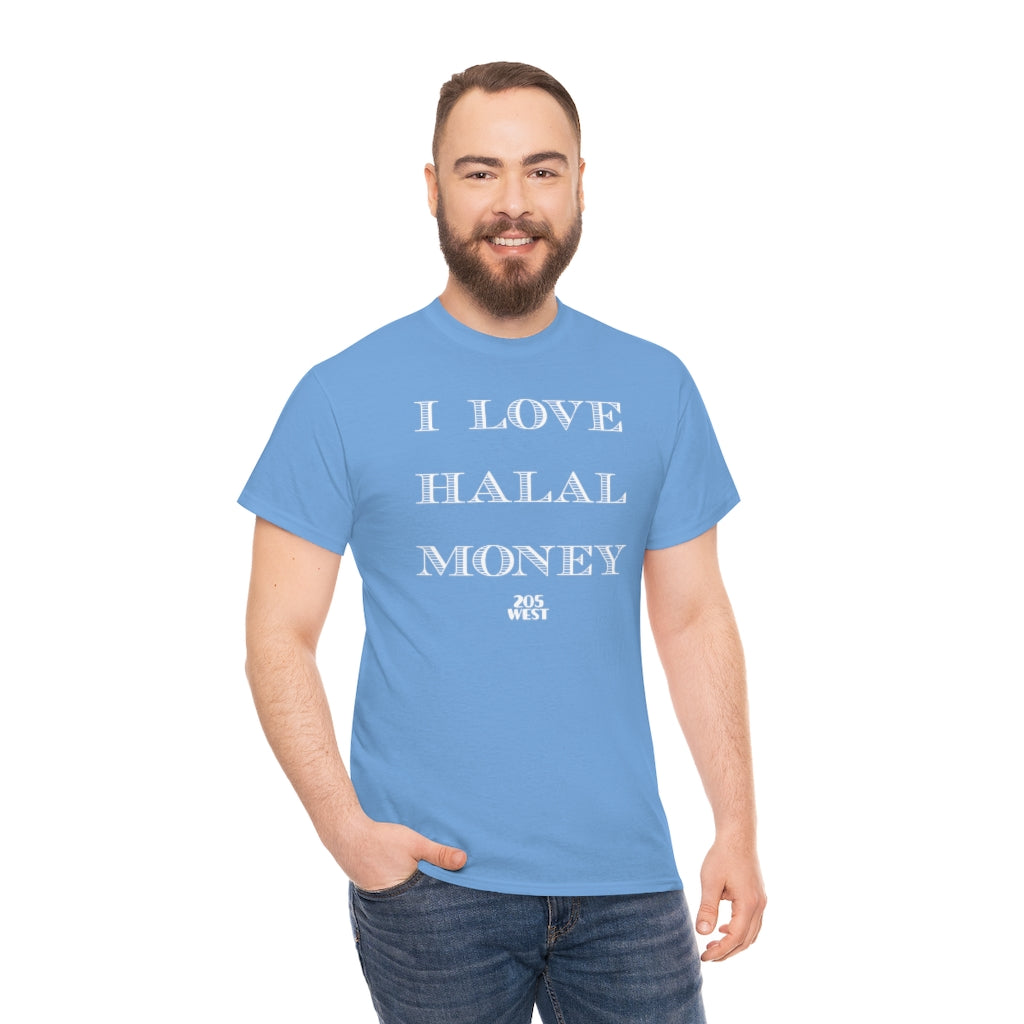 “I LOVE HALAL MONEY” Heavy Cotton Tee