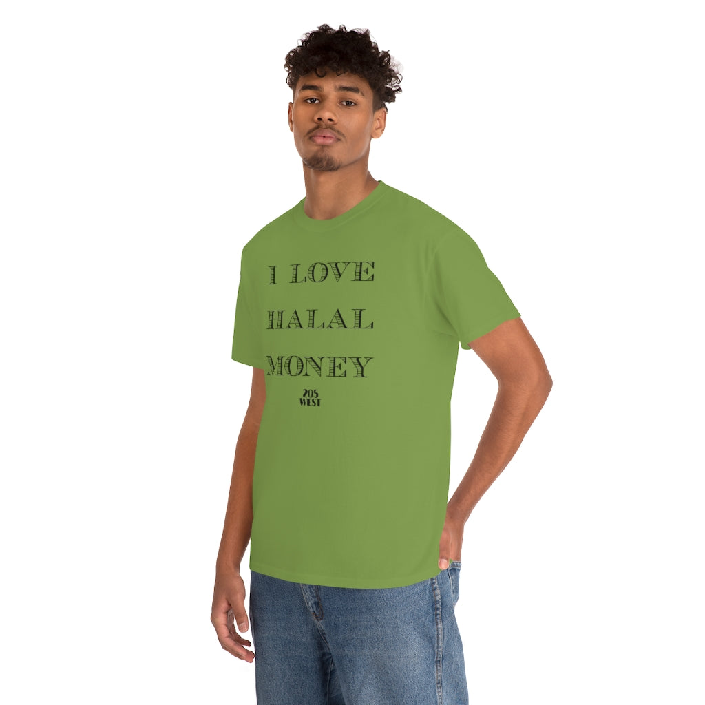 “I LOVE HALAAL MONEY” Heavy Cotton Tee