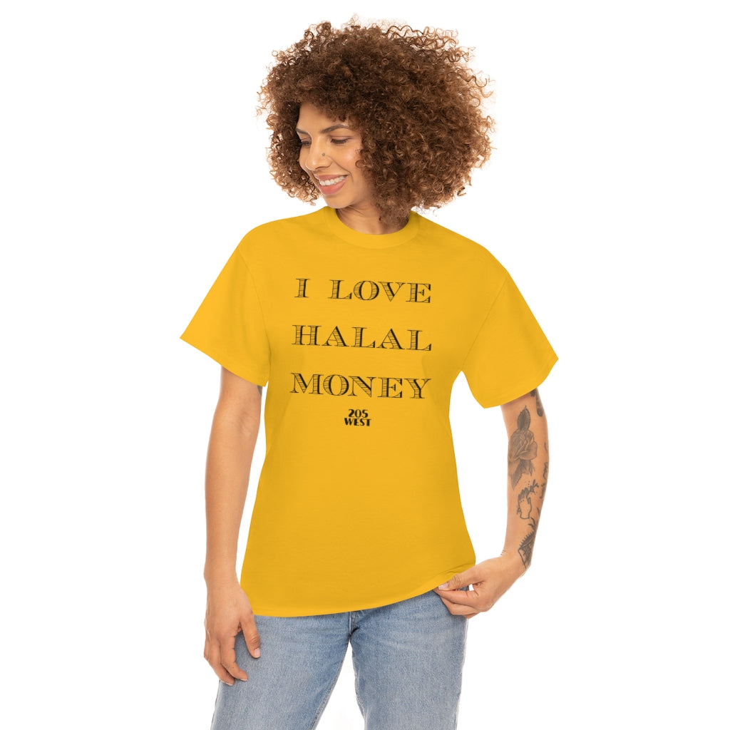 “I LOVE HALAAL MONEY” Heavy Cotton Tee