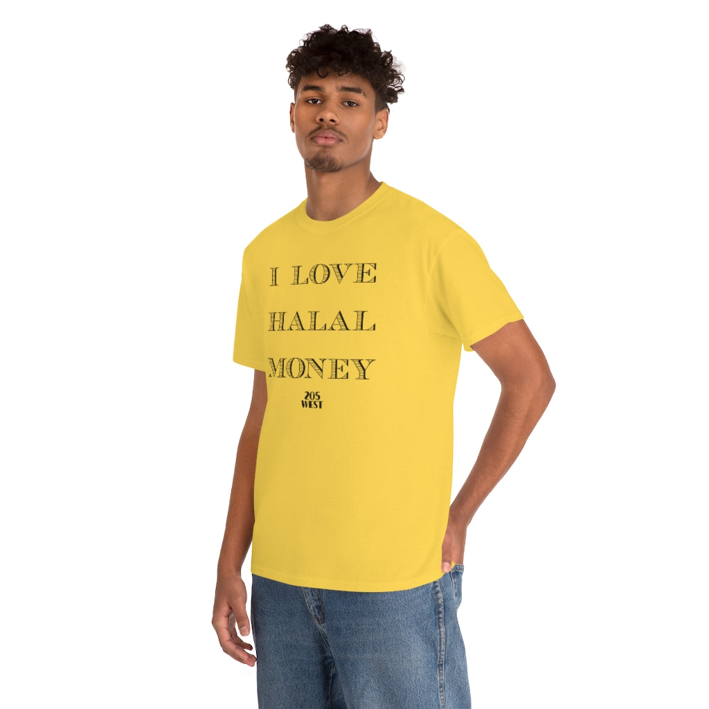 “I LOVE HALAAL MONEY” Heavy Cotton Tee